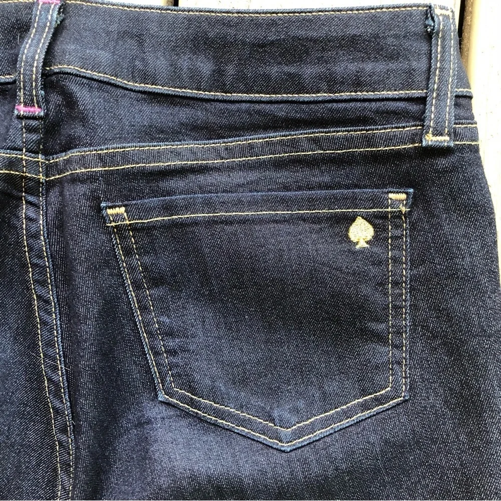 Kate Spade Play Hooky Perry Street Dark Wash Denim Blue Jeans Size 28